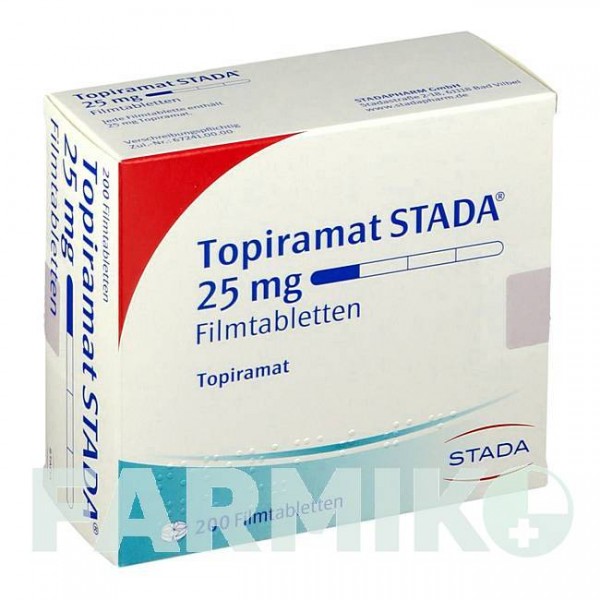 ТОПИРАМАТ (TOPIRAMAT) 25 мг таблетки 200 шт - Топирамат STADAPHARM