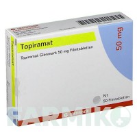 ТОПИРАМАТ (TOPIRAMAT) 50 мг таблетки 50 шт - Топирамат GLENMARK