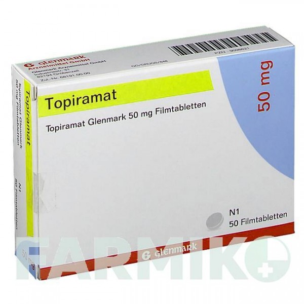 ТОПІРАМАТ (TOPIRAMAT) 50 мг таблетки 50 шт - Топірамат GLENMARK