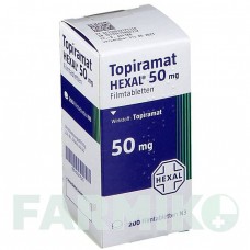 ТОПИРАМАТ (TOPIRAMAT) 50 мг таблетки 200 шт - Топирамат HEXAL