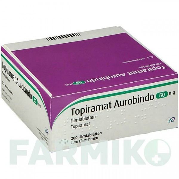 ТОПИРАМАТ (TOPIRAMAT) 50 мг таблетки 200 шт - Топирамат PUREN PHARMA