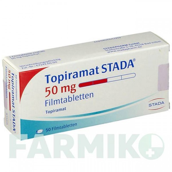 ТОПИРАМАТ (TOPIRAMAT) 50 мг таблетки 50 шт - Топирамат STADAPHARM