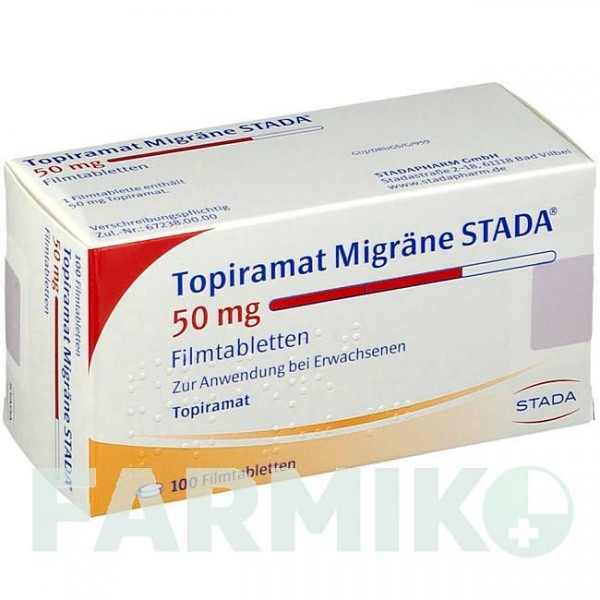 ТОПИРАМАТ (TOPIRAMAT) 50 мг таблетки 100 шт - Топирамат STADAPHARM