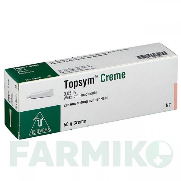 ТОПСИМ (TOPSYM) крем 50 г - Флуоцинонід TEOFARMA
