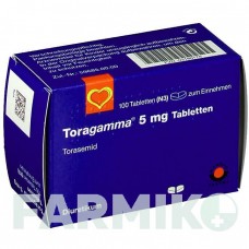 ТОРАГАММА (TORAGAMMA) 5 мг таблетки 100 шт - Торасемид AAA - PHARMA