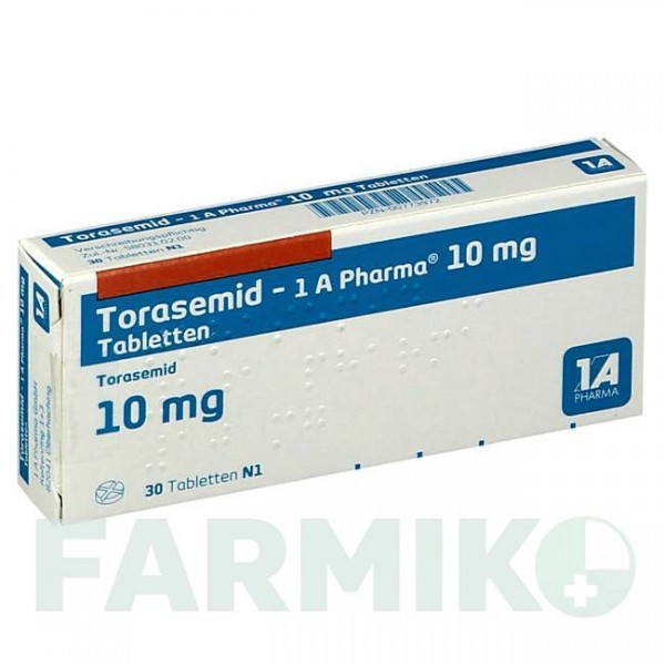 ТОРАСЕМІД (TORASEMID) 10 мг таблетки 30 шт - Торасемід 1 A PHARMA