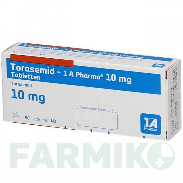 ТОРАСЕМИД (TORASEMID) 10 мг таблетки 50 шт - Торасемид 1 A PHARMA