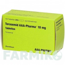 ТОРАСЕМІД (TORASEMID) 10 мг таблетки 100 шт - Торасемід AAA - PHARMA
