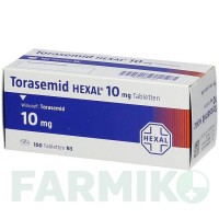 ТОРАСЕМИД (TORASEMID) 10 мг таблетки 100 шт - Торасемид HEXAL