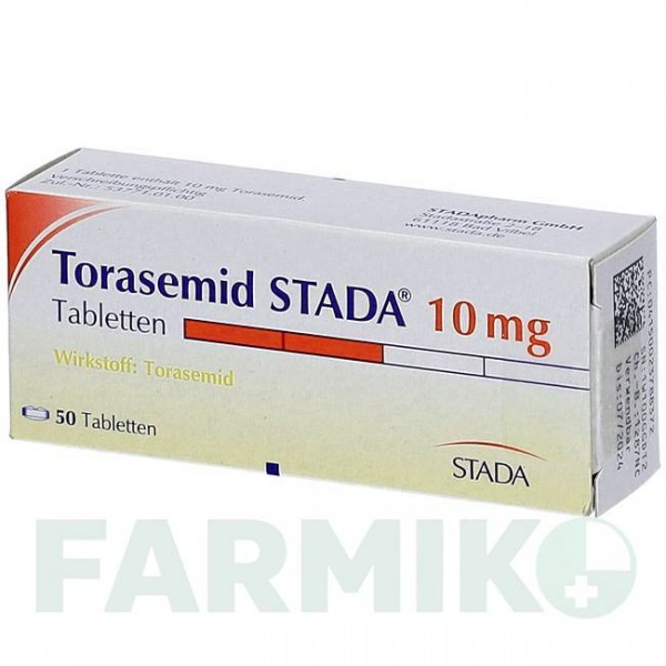 ТОРАСЕМИД (TORASEMID) 10 мг таблетки 50 шт - Торасемид STADAPHARM