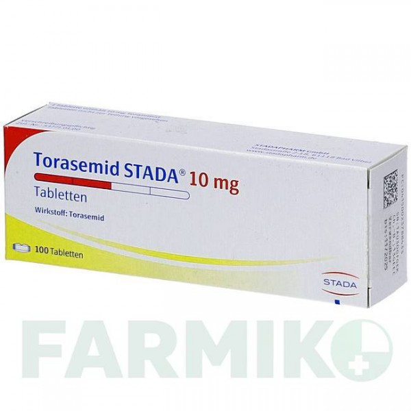 ТОРАСЕМИД (TORASEMID) 10 мг таблетки 100 шт - Торасемид STADAPHARM
