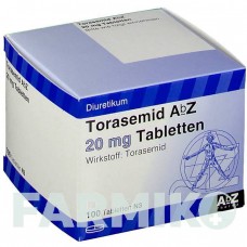 ТОРАСЕМІД (TORASEMID) 20 мг таблетки 100 шт - Торасемід ABZ PHARMA