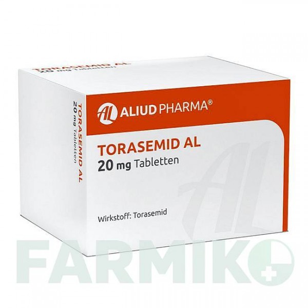 ТОРАСЕМІД (TORASEMID) 20 мг таблетки 30 шт - Торасемід ALIUD PHARMA