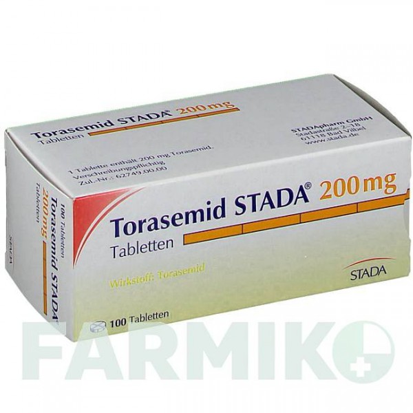 ТОРАСЕМИД (TORASEMID) 200 мг таблетки 100 шт - Торасемид STADAPHARM