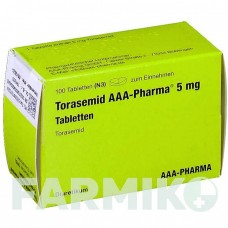 ТОРАСЕМИД (TORASEMID) 5 мг таблетки 100 шт - Торасемид AAA - PHARMA