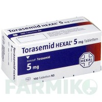 ТОРАСЕМІД (TORASEMID) 5 мг таблетки 100 шт - Торасемід HEXAL