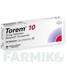 ТОРЕМ (TOREM) 10 таблетки 30 шт - Торасемид BERLIN-CHEMIE