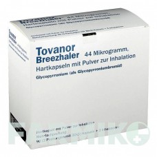 ТОВАНОР (TOVANOR) 44 мкг капсули 30 шт - Глікопіронію бромід EMRA-MED