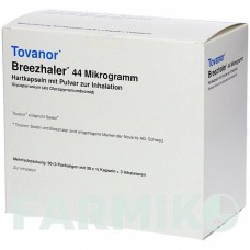 ТОВАНОР (TOVANOR) 44 мкг капсули 3x30 шт - Глікопіронію бромід KOHLPHARMA