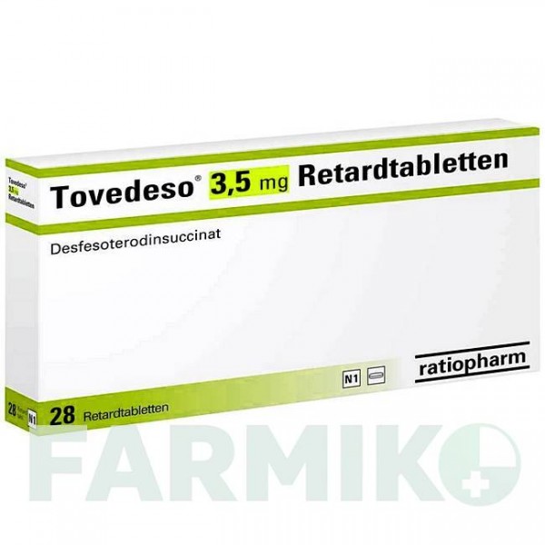 ТОВЕДЕСО (TOVEDESO) 3,5 мг таблетки 28 шт - Десфезотеродин RATIOPHARM