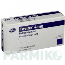 ТОВИАЗ (TOVIAZ) 4 мг таблетки 14 шт - Фезотеродин PFIZER