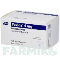 ТОВИАЗ (TOVIAZ) 4 мг таблетки 100 шт - Фезотеродин PFIZER