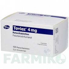 ТОВИАЗ (TOVIAZ) 4 мг таблетки 100 шт - Фезотеродин PFIZER