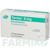 ТОВІАЗ (TOVIAZ) 8 мг таблетки 14 шт - Фезотеродин PFIZER