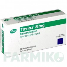 ТОВИАЗ (TOVIAZ) 8 мг таблетки 28 шт - Фезотеродин PFIZER
