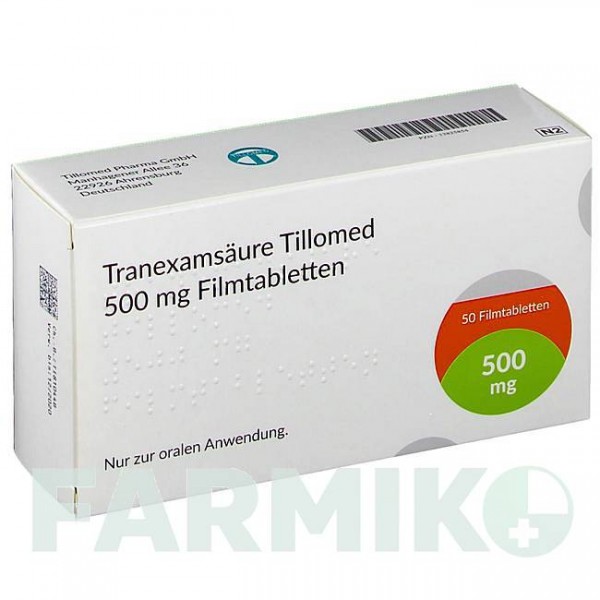 ТРАНЕКСАМСАУР (TRANEXAMSAURE) 500 мг таблетки 50 шт - Транексамова кислота ZENTIVA