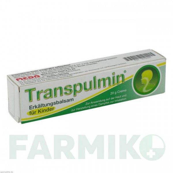 ТРАНСПУЛЬМІН (TRANSPULMIN) крем 20 г - Активні речовини MEDA PHARMA