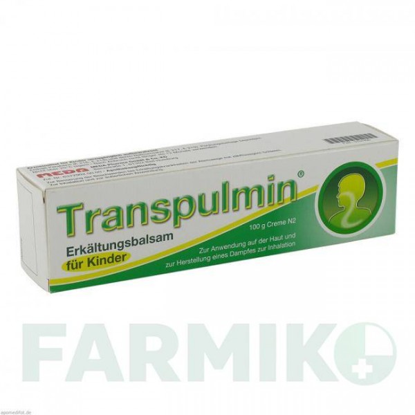 ТРАНСПУЛЬМИН (TRANSPULMIN) крем 100 г - Активные вещества MEDA PHARMA