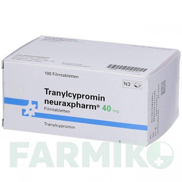 ТРАНІЛЦИПРОМІН (TRANYLCYPROMIN) 40 мг таблетки 100 шт - Транілципромін NEURAXPHARM