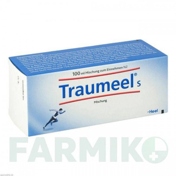 ТРАУМЕЛЬ (TRAUMEEL) капли 100 мл - Гомеопатия BIOLOGISCHE HEILMITTEL HEEL