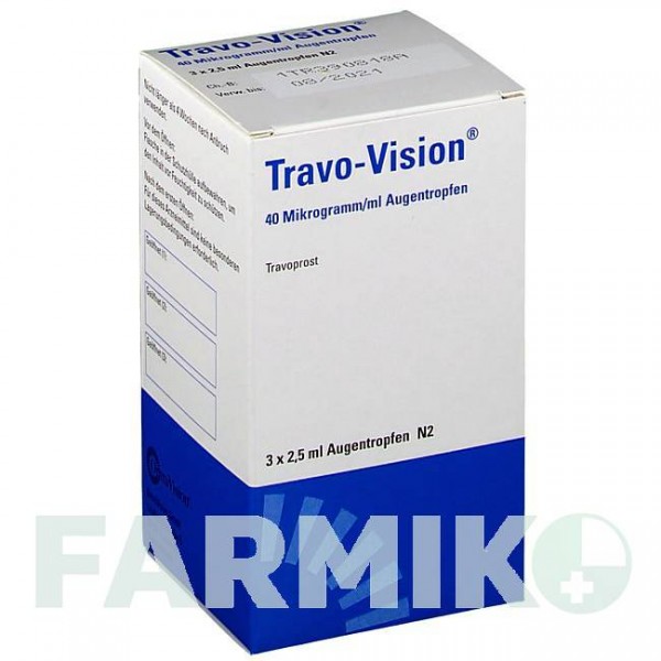 ТРАВО ВИЗИОН (TRAVO VISION) 40 мкг/мл капли 2,5 мл - Травопрост OMNIVISION