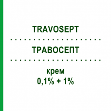 ТРАВОСЕПТ (TRAVOSEPT) 0,1% + 1% крем 30 г - Дифлукортолон, Антисептик LEO PHARMA