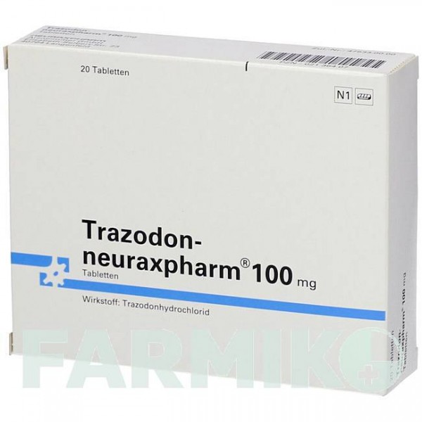 ТРАЗОДОН (TRAZODON) 100 мг таблетки 20 шт - Тразодон NEURAXPHARM
