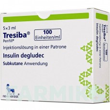 ТРЕСІБА (TRESIBA) 100 МО/мл розчин 5x3 мл - Інсулін деглюдек NOVO NORDISK