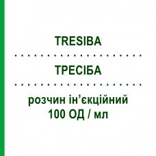 ТРЕСИБА (TRESIBA) 100 ЕД/мл раствор инъекционный 5 шт 3 мл - Инсулин деглюдек NOVO NORDISK