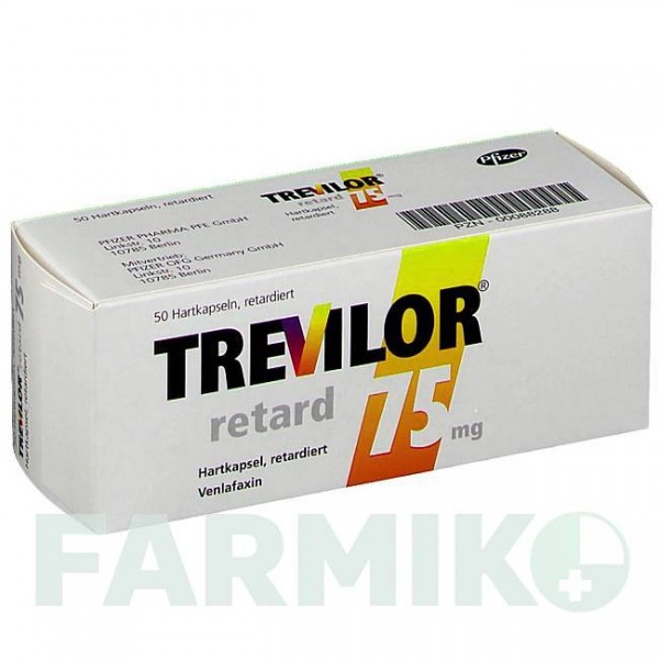 ТРЕВІЛОР (TREVILOR) 75 мг капсули 50 шт - Венлафаксин VIATRIS