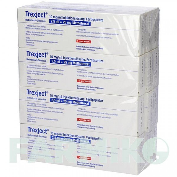 ТРЕКСДЖЕКТ (TREXJECT) 25 мг ( 10 мг/мл ) раствор 12 шт - Метотрексат MEDAC