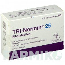 ТРИ НОРМИН (TRI NORMIN) 25 таблетки 100 шт - Атенолол, Хлорталидон, Гидралазин TEOFARMA