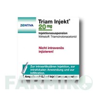 ТРИАМ ИНЖЕКТ (TRIAM INJEKT) 20 мг ампулы 1x0,5 мл - Триамцинолон депо ZENTIVA