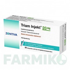 ТРІАМ ІНЖЕКТ (TRIAM INJEKT) 20 мг ампули 30x0,5 мл - Триамцинолон депо ZENTIVA