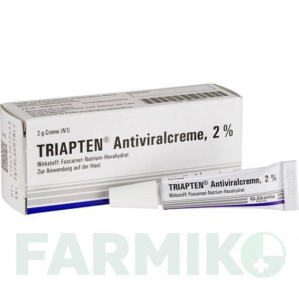ТРИАПТЕН (TRIAPTEN) крем 2 г - Фоскарнет ABANTA PHARMA