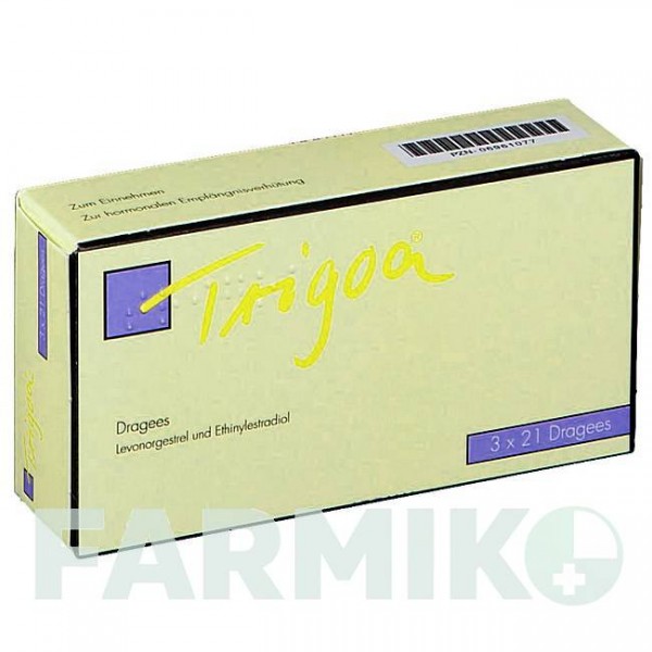 ТРИГОА (TRIGOA) драже 3x21 шт - Левоноргестрел, Этинилэстрадиол PFIZER