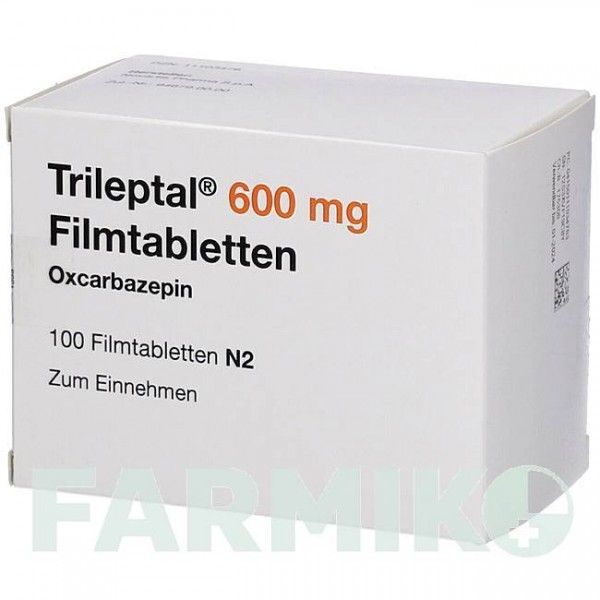 ТРИЛЕПТАЛ (TRILEPTAL) 600 мг таблетки 100 шт - Окскарбазепин 2CARE4