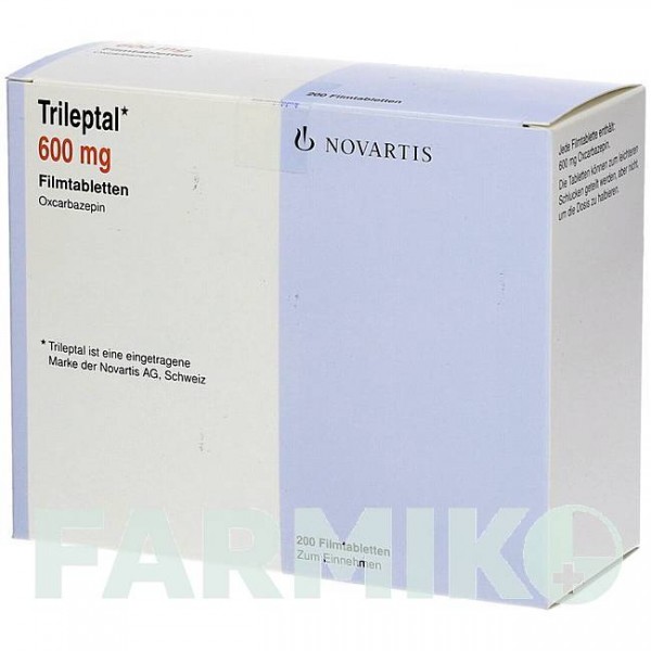 ТРИЛЕПТАЛ (TRILEPTAL) 600 мг таблетки 100 шт - Окскарбазепин KOHLPHARMA