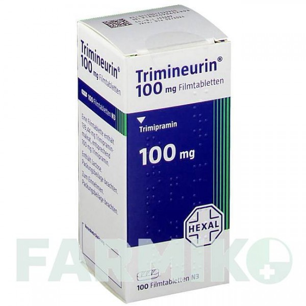 ТРИМИНЕВРИН (TRIMINEURIN) 100 мг таблетки 100 шт - Тримипрамин HEXAL
