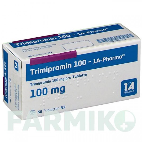 ТРИМИПРАМИН (TRIMIPRAMIN) 100 таблетки 50 шт - Тримипрамин 1 A PHARMA